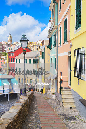 Footpath in the picturesque village of Bogliasco, Bogliasco, Liguria, Italy, Europe