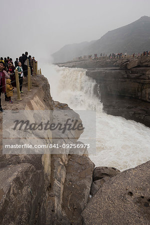 Hukou Waterfall on the Yellow River in Shaanxi Province, China, Asia