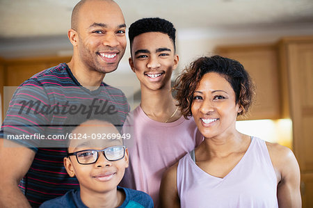 Portrait happy family