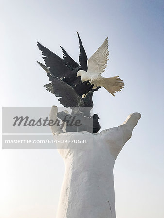 Hand of Peace sculpture, Kusadasi, Izmir, Turkey