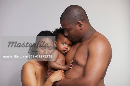 Couple and baby boy