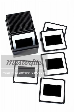 Assortment of photo frames to insert your own images, on white background