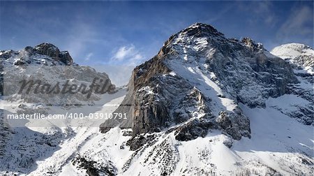Mountain top in the Dolomiti mountains