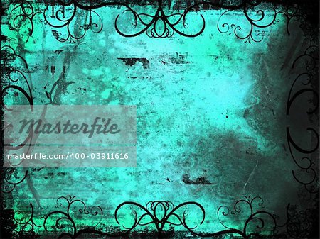 Grunge style ornate background