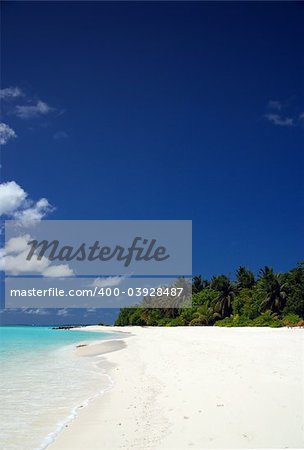 tropical beach on the maldives
