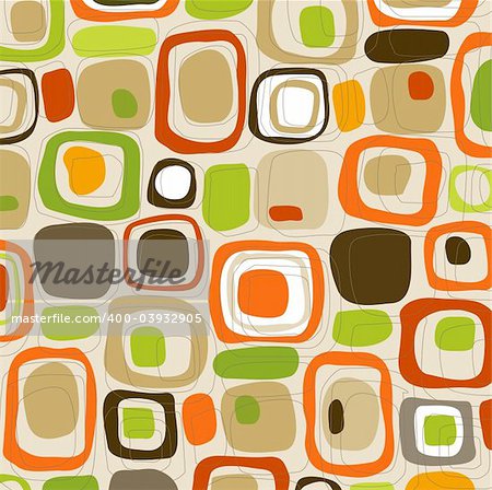 Retro Candy Squares (Vector) Spot illustration of stylish, retro squares. All  squares complete so you can move them around! Easy-edit vector file--No transparencies or strokes!