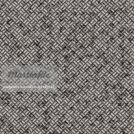 Background illustration of patterned metal flooring material