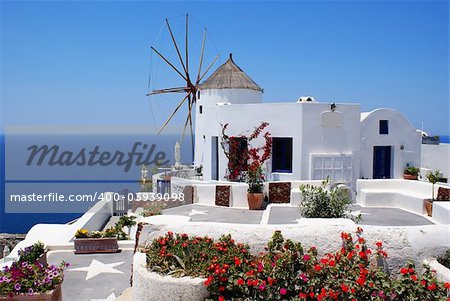 Architecture on Santorini island, Greece