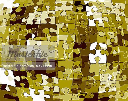 Editable vector background illustration of an abstract jigsaw pattern