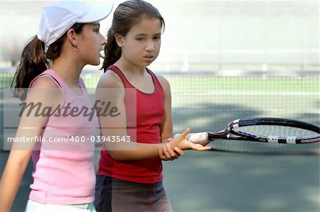 2 girls after tennis game