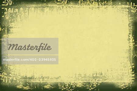 Computer designed highly detailed grunge textured border and aged textured background . Great grunge element for your projects