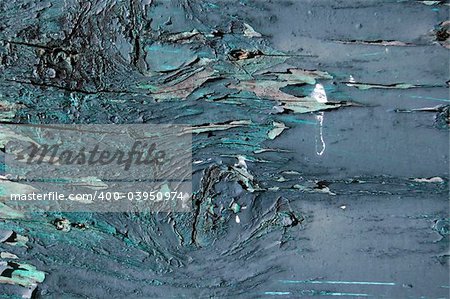 Old wood plank surface detail. Peeling paint texture. Abstract background.