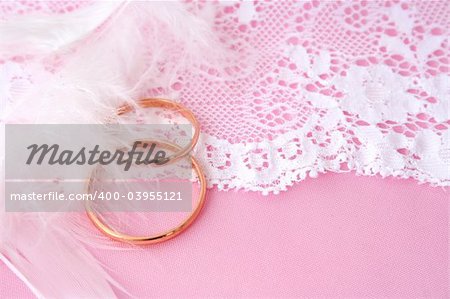 wedding background / Two wedding rings