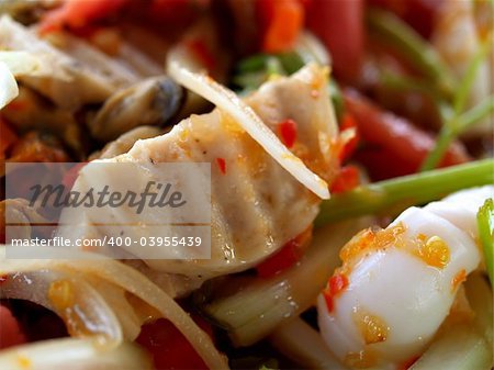 a photo of delicious  of   thai food