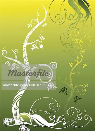 Floral design vectors