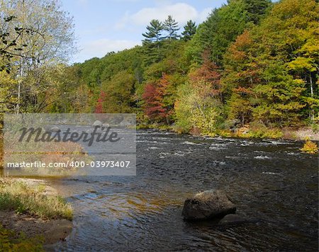 Contoocook River near Henniker, New Hampshire, USA