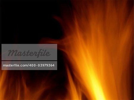 closeup shot of a wood fire in slow motion