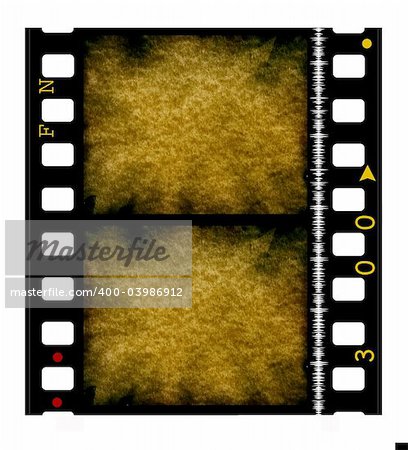 Old 35 mm movie Film reel,2D digital art