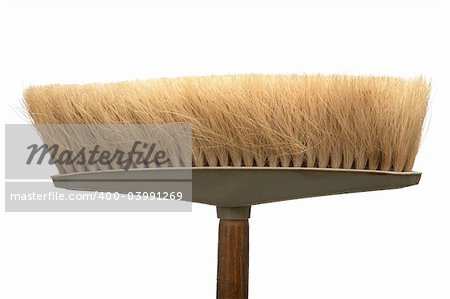 beautiful old mop on a white background