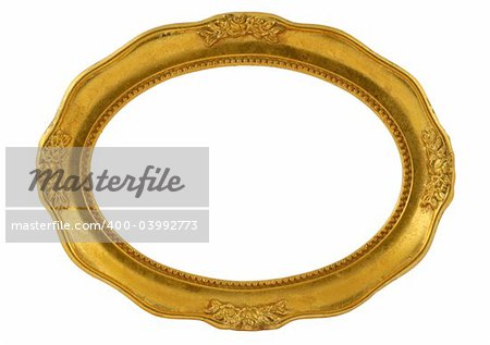 gilded oval frame