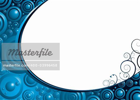 Abstract bubble background with plenty of copy space