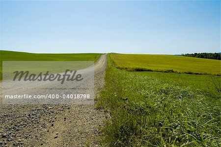 eastern townships country road climbing fields covered hill