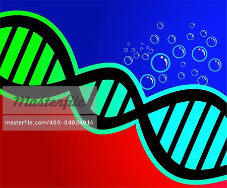 Illustration of a DNA model