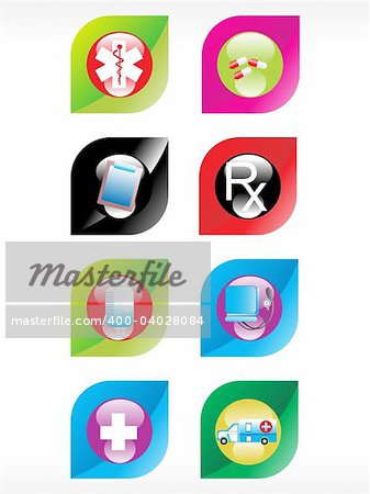 vector medical icon series web 2.0 style set_14