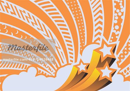Vector illustration - funky looking composition.  pattern background.