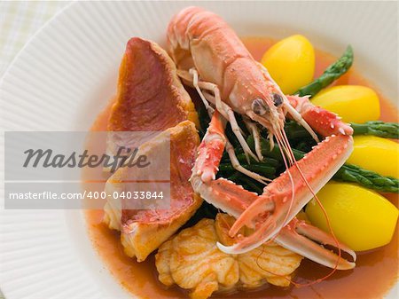 Bowl of Bouillabaisse Restaurant Style