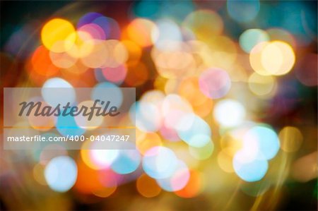 Abstract background of colorful blurred street lights