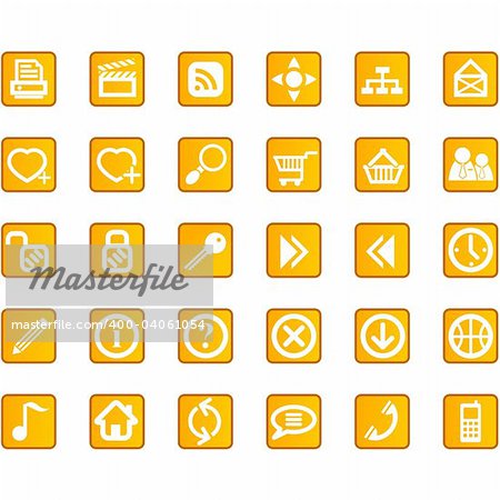 Web site and Internet icon set