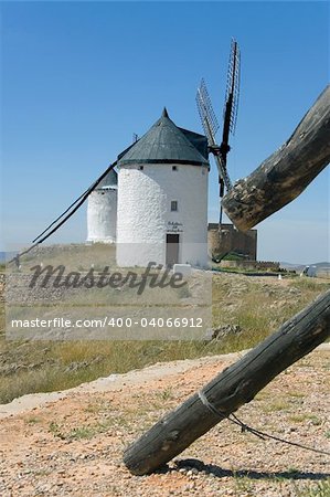 Windmills in Consuegra city, Toledo (Spain)