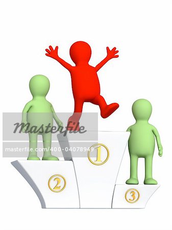 Conceptual image - a position of the leader