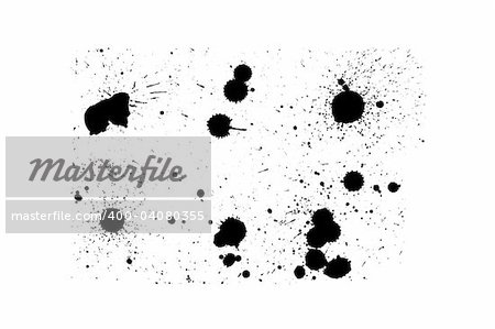 Vector - Grunge ink splat brush can be used for border, text insertion or background