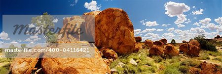 The Devils Marbles in central Australia