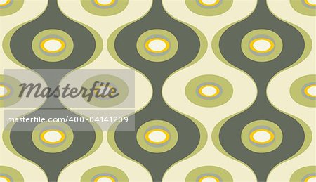 Vector illustration of elegant geometric retro motif wallpaper seamless Pattern