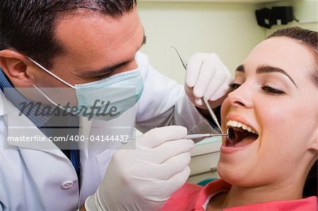 young patient visiting dentist for checkup