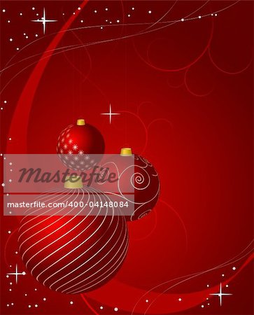 Christmas abstract background. Editable Adobe Illustrator 8 vector file.