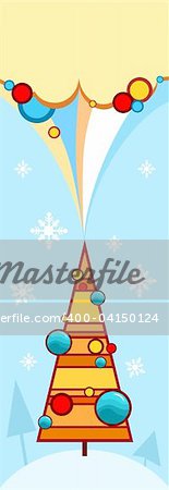 vector illustration of a christmas tree