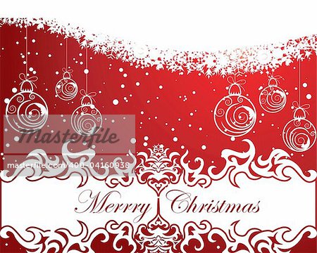 Beautiful vector Christmas (New Year) background for design use