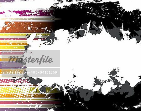 Abstract Grunge Stripe Background in several colors. Vector Image.