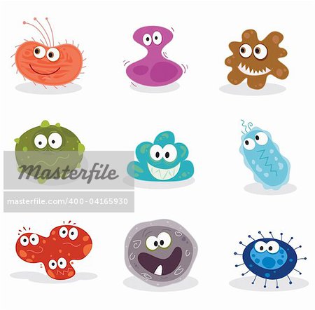 Swine flu, cancer, staphylococcus or trojan virus? Use my BIG COLLECTIONS of bugs and germs. 9 pieces of nasty germs in one collection.