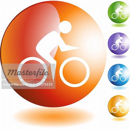 Cycling Swimmer web button isolated on a background
