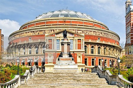 Royal Albert Hall at Spring time.