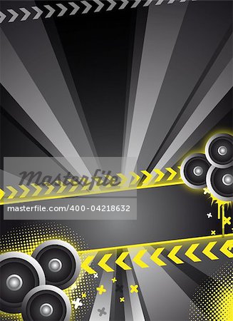 abstract black party / event background for design
