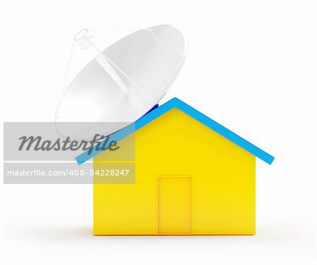 antena house on a white background