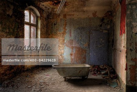 The old hospital complex in Beelitz near Berlin which is abandoned since 1994