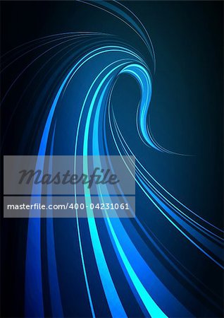 Dark Blue abstract glowing background EPS 10 vector file included