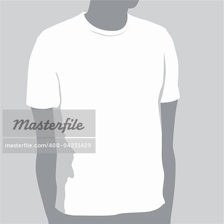 T-shirt Template With Space For Your Design